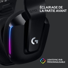 Logitech G G733 LIGHTSPEED Wireless RGB Gaming Headset – Immersive Wireless Audio & Stylish Black Design